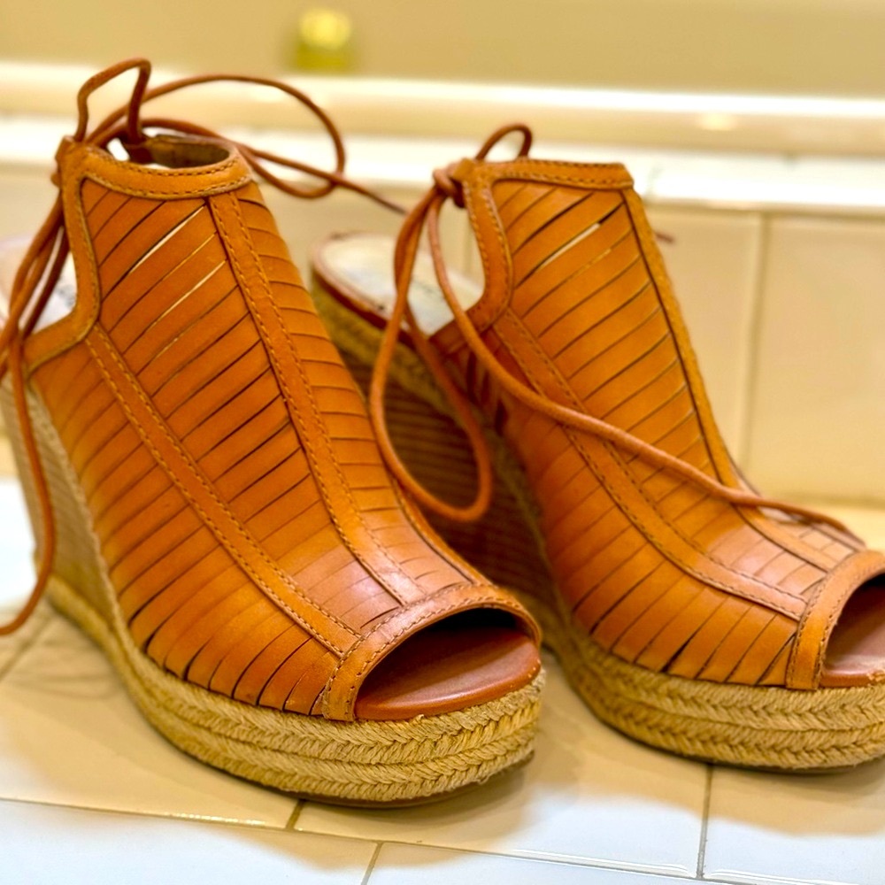 Lucky Brand Brown Wedge Sandals